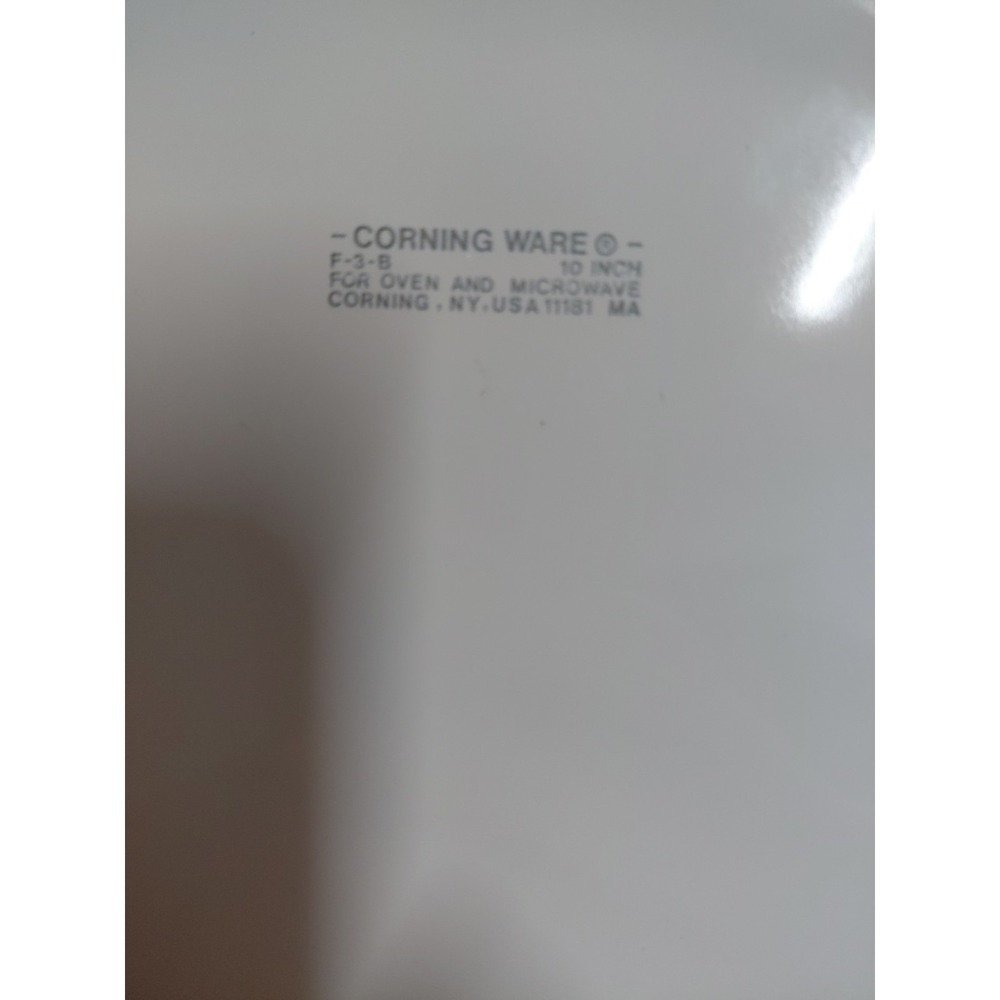 Vintage CorningWare French White 10" Quiche Pie Baking Dishes F-3-B Pair USA - Picture 5 of 8